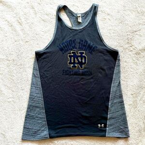 Under Armour Notre Dame Fighting Irish Tank Top Women’s Small HeatGear